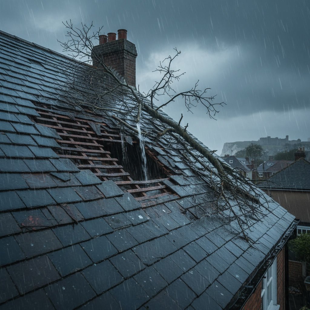 Professional emergency roof leak repair service in Dover Florida